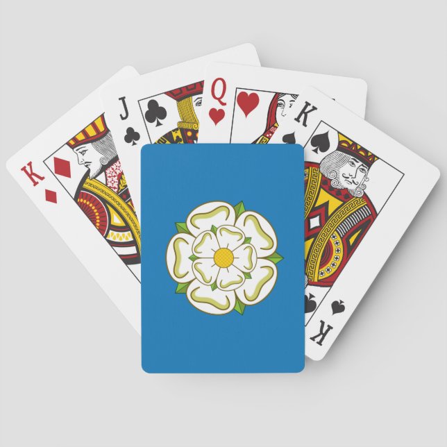 Flag of Yorkshire (English County) Playing Cards (Back)