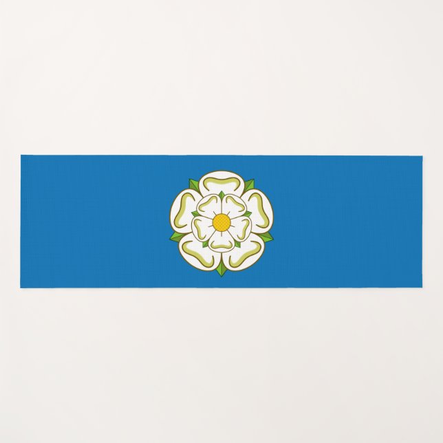 Flag of Yorkshire (English County) Yoga Mat (Front (Horizontal))