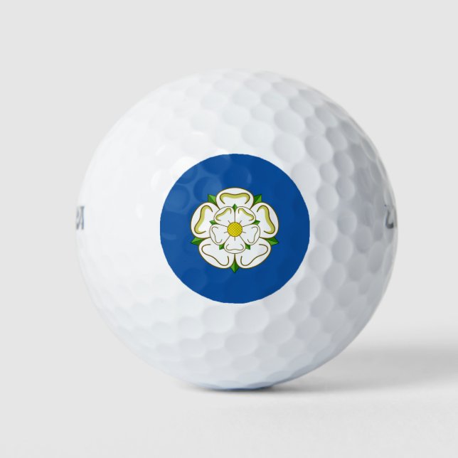 Flag of Yorkshire  Golf Balls (Front)