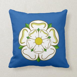 Flag of Yorkshire Throw Pillow