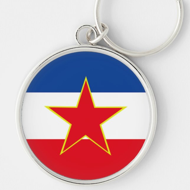 Flag of Yugoslavia Keychain (Front)