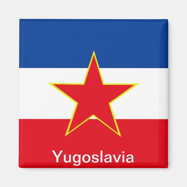 Flag of Yugoslavia Magnet (Front)