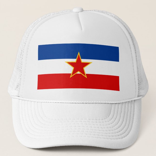 Flag of Yugoslavia Trucker Hat (Front)