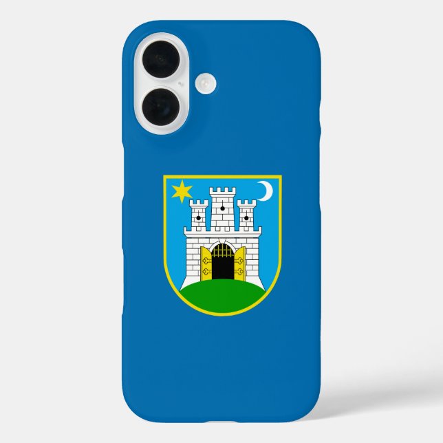 Flag of Zagreb, Croatia Case-Mate iPhone Case (Back)