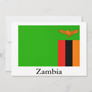 Flag of Zambia Holiday Card