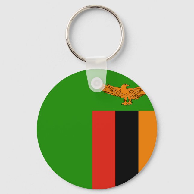Flag of Zambia Keychain (Front)