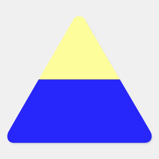 Flag of Zandvoort Triangle Sticker (Front)