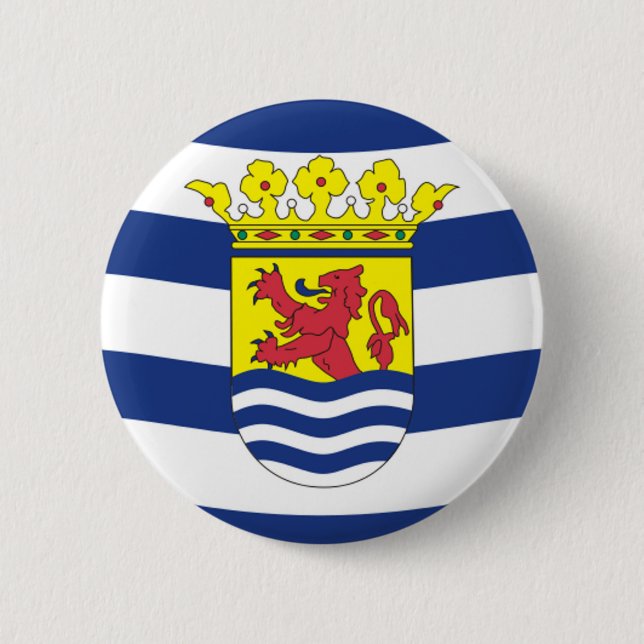 Flag of Zeeland 2 Inch Round Button (Front)