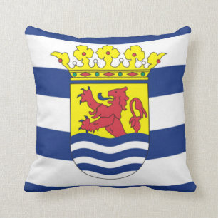 Flag of Zeeland Throw Pillow