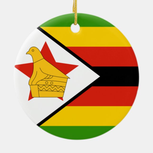Flag of Zimbabwe Ornament (Back)