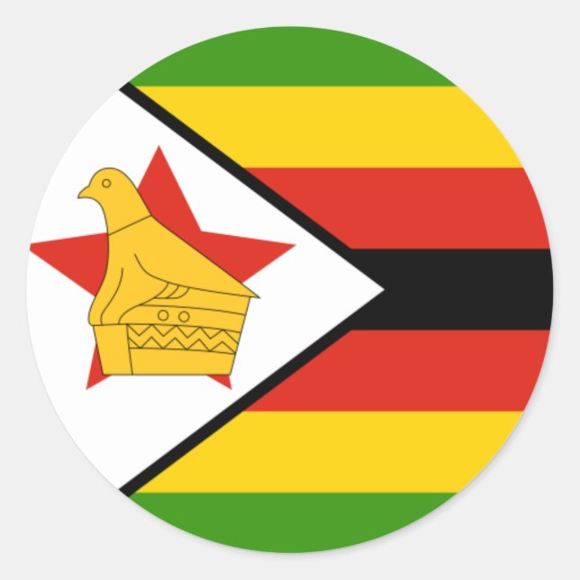 Flag of Zimbabwe Sticker (Front)