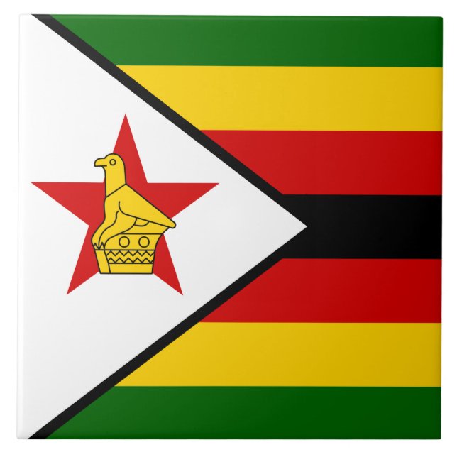 Flag of Zimbabwe Tile (Front)