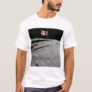 Flag on Moon, Apollo 11, NASA T-Shirt