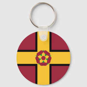 Flag on Northamptonshire Keychain