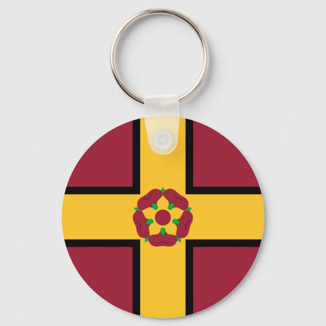 Flag on Northamptonshire Keychain (Front)