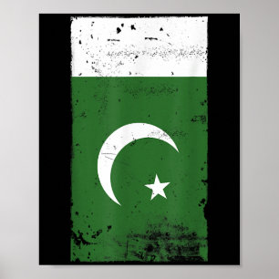 Flag Pakistan Pakistani National Pride Country  Poster