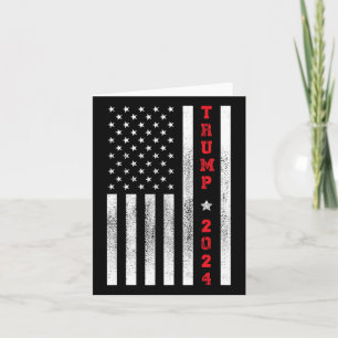 Flag Patriotic 4th Of July Trump 2024  Card