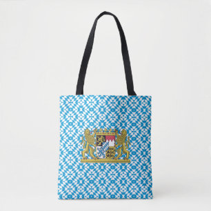 Flag Pattern of Bavaria, GERMANY Tote Bag