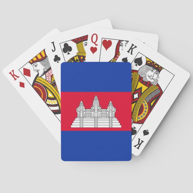 Flag pattern of Cambodia Playing Cards (Back)