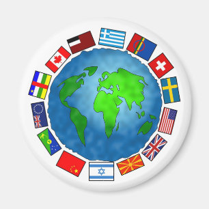 Flag Planet Magnet