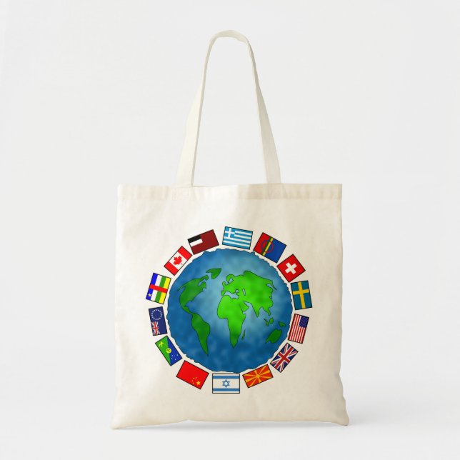 Flag Planet Tote Bag (Front)