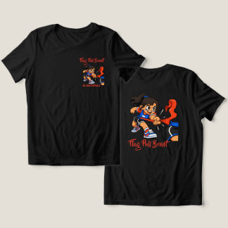Flag Pull Beast Cartoon Tri-Blend Shirt