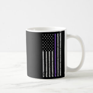 Flag Purple Strip Memories Problem Heimer Coffee Mug