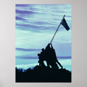 Flag Raising on Iwo Jima poster