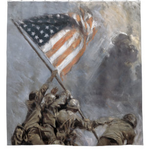 Flag-raising on Mount Suribachi, Iwo Jima, 1945