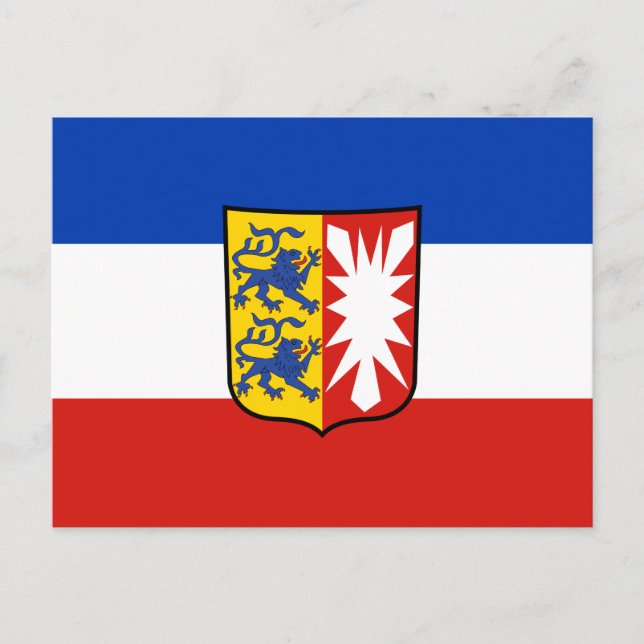 Flag Schleswig-Holstein Postcard (Front)