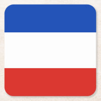 Flag Schleswig-Holstein Square Paper Coaster