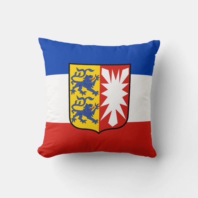 Flag Schleswig-Holstein Throw Pillow (Front)
