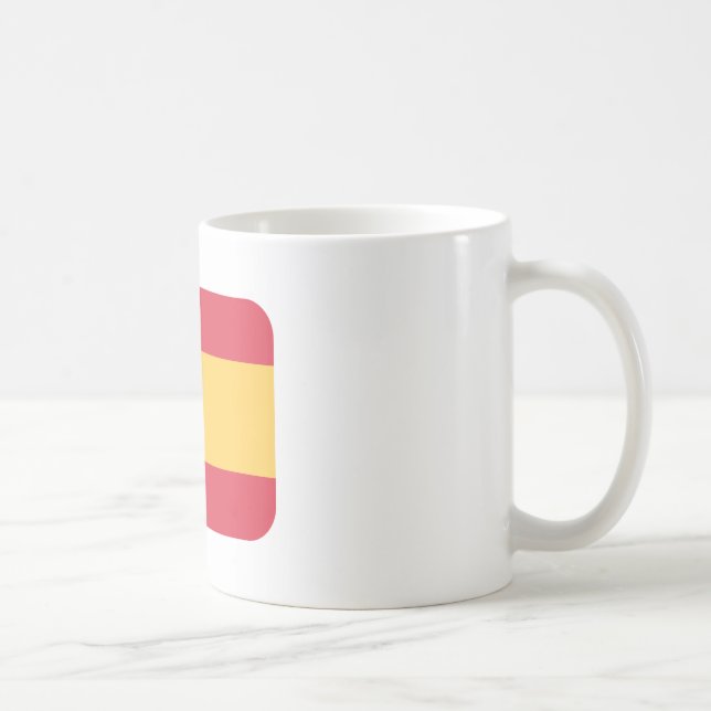 Flag spain Twitter emoji Coffee Mug (Right)