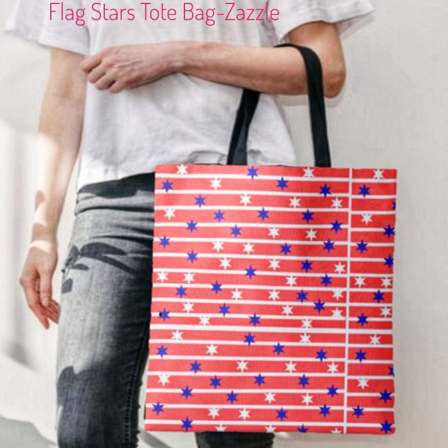 Flag Stars Tote Bag (Creator Uploaded)