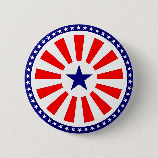 Flag sticker 2 inch round button (Front)
