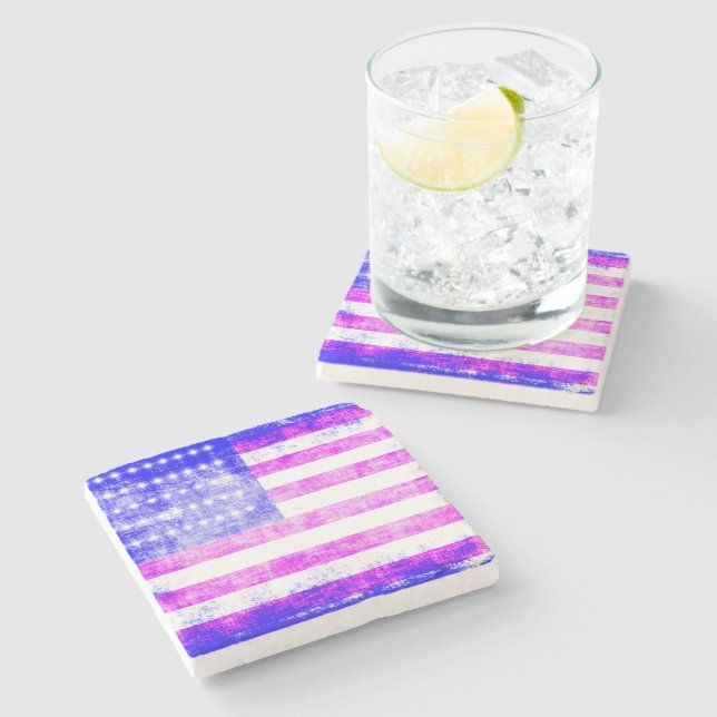 Flag Stone Coaster (Side)