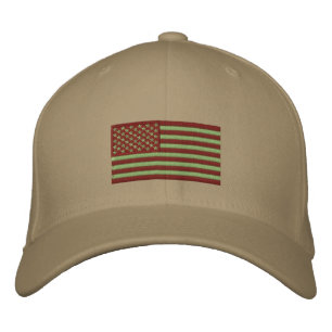 Flag - Subdued Desert Embroidered Hat