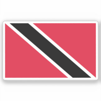 Flag Trinidad and Tobago Custom-Cut Vinyl Sticker