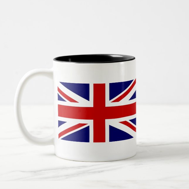 flag 🇬🇧 Two-Tone coffee mug (Left)