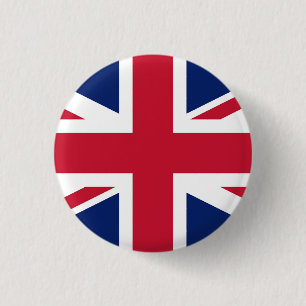 Flag United Kingdom 1 Inch Round Button