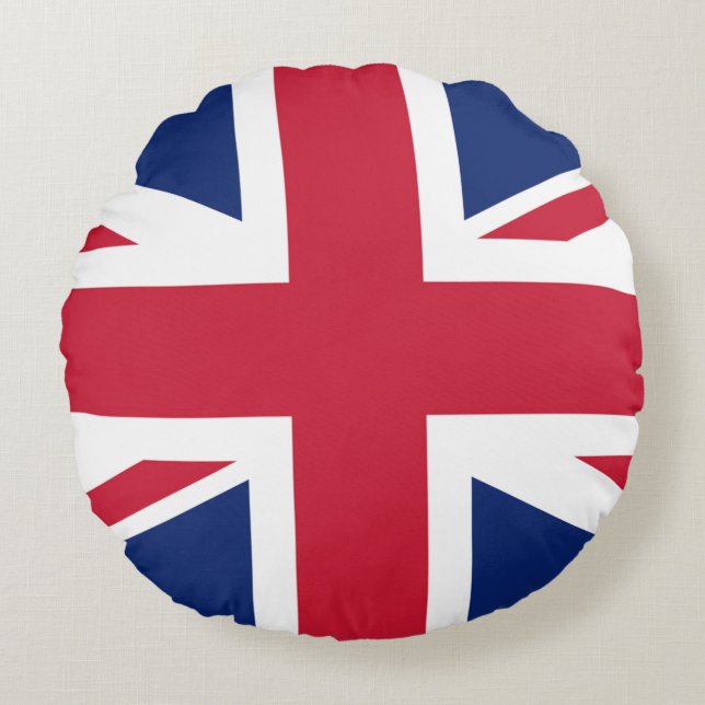 Flag United Kingdom Round Pillow (Front)