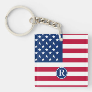 Flag usa Custom  Keychain