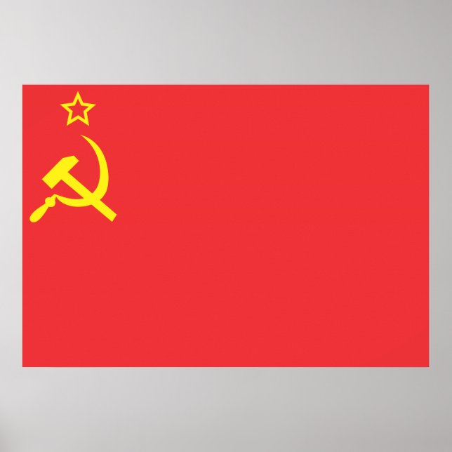 Flag USSR Poster (Front)