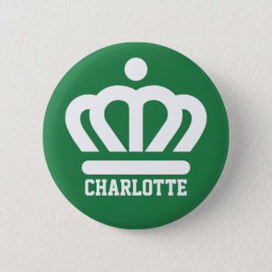 Flag (variant) of Charlotte, NC 2 Inch Round Button