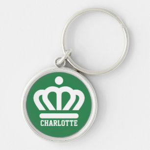Flag (variant) of Charlotte, NC Keychain
