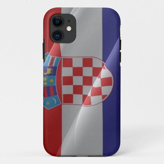 Flag waving of Croatia - Case-Mate iPhone Case (Back)