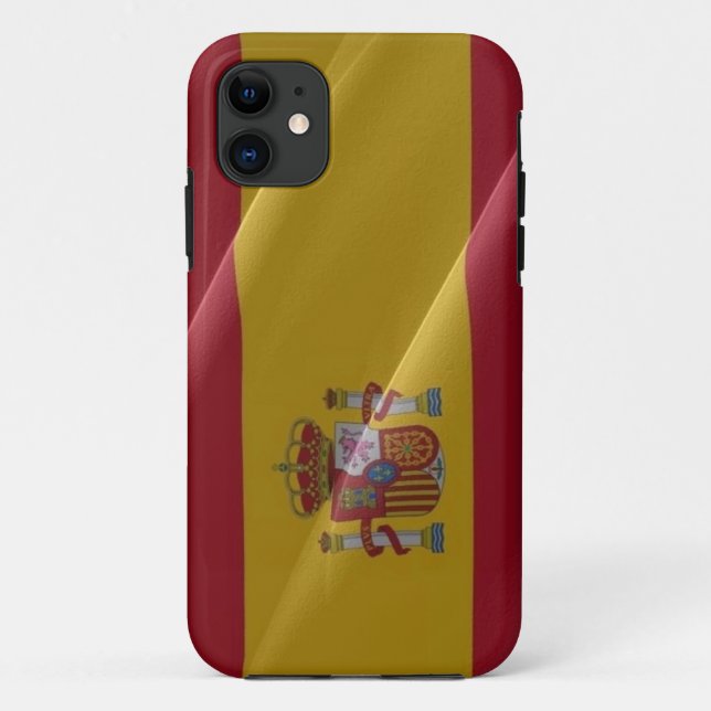 Flag waving of Spain - Case-Mate iPhone Case (Back)