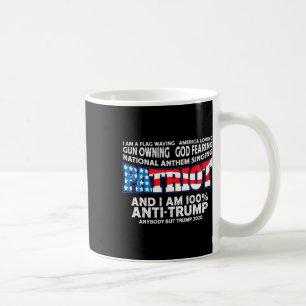 Flag Waving Red White And Blue Anti Trump  Coffee Mug