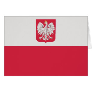 Flaga Polski z godłem - Flag of Poland