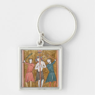 Flagellation, from 'Psautier a l'Usage de Paris' Keychain
